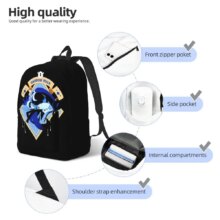 Shadow Milk Cookie Casual Backpack Outdoor High School Work Cookie Run Kingdom Daypack for Men Women Laptop Shoulder Bag Shadow Milk Cookie Casual Backpack Outdoor High School Work Cookie Run Kingdom Daypack for Men Women Laptop Shoulder Bag