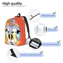 Teen Titans Go Picture Backpack for Preschool Primary School Student Bookbag Boy Girl Kids Daypack Gift Teen Titans Go Picture Backpack for Preschool Primary School Student Bookbag Boy Girl Kids Daypack Gift