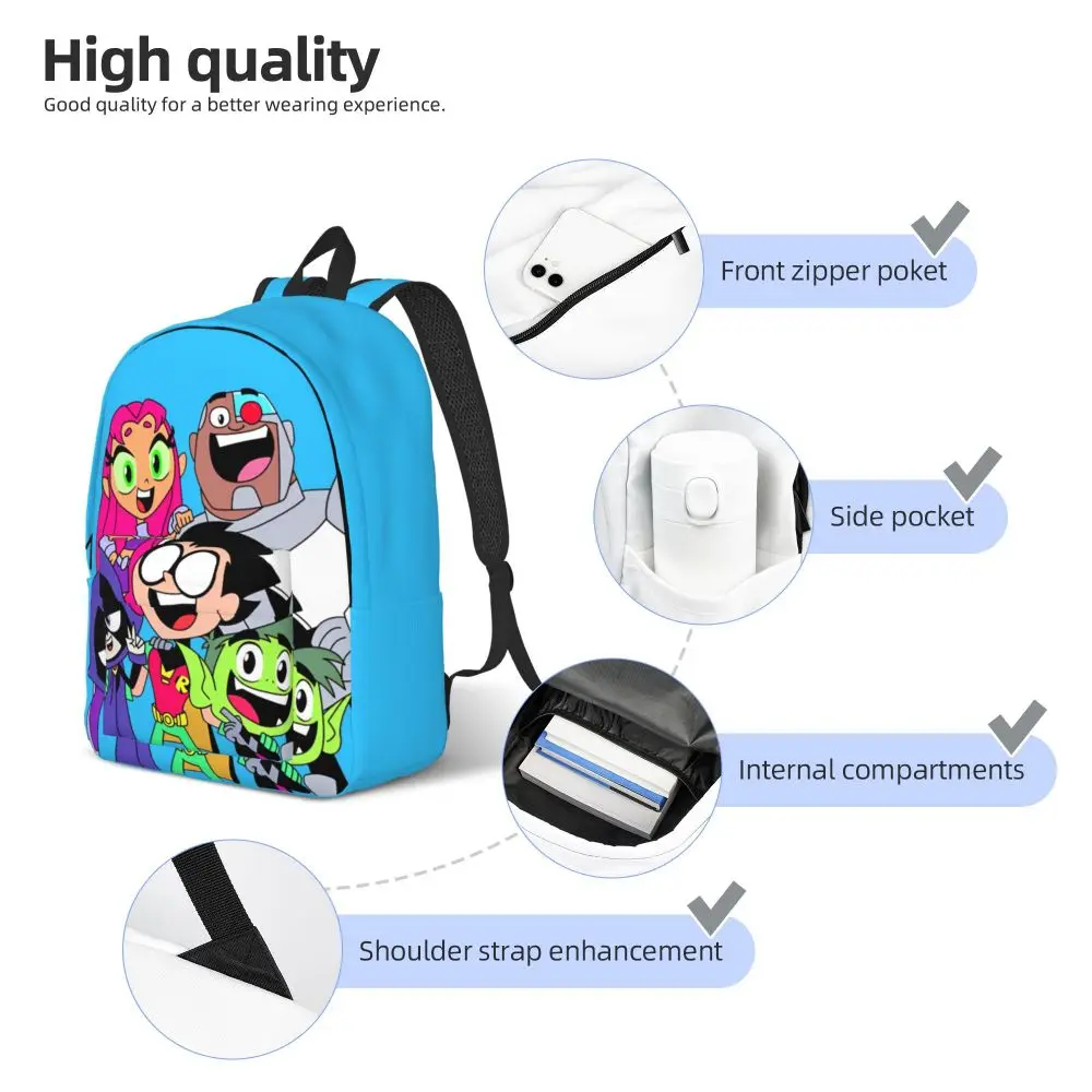 Kawaii Teen Titans Go! Character Print Backpack Kawaii Teen Titans Go! Character Print Backpack