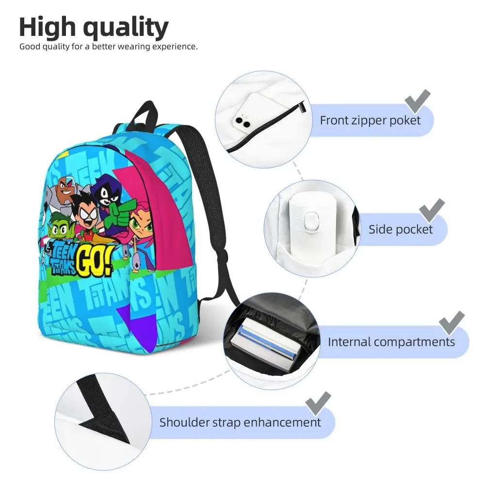 Teen Titans Go! Kawaii Character Anime Print Backpack