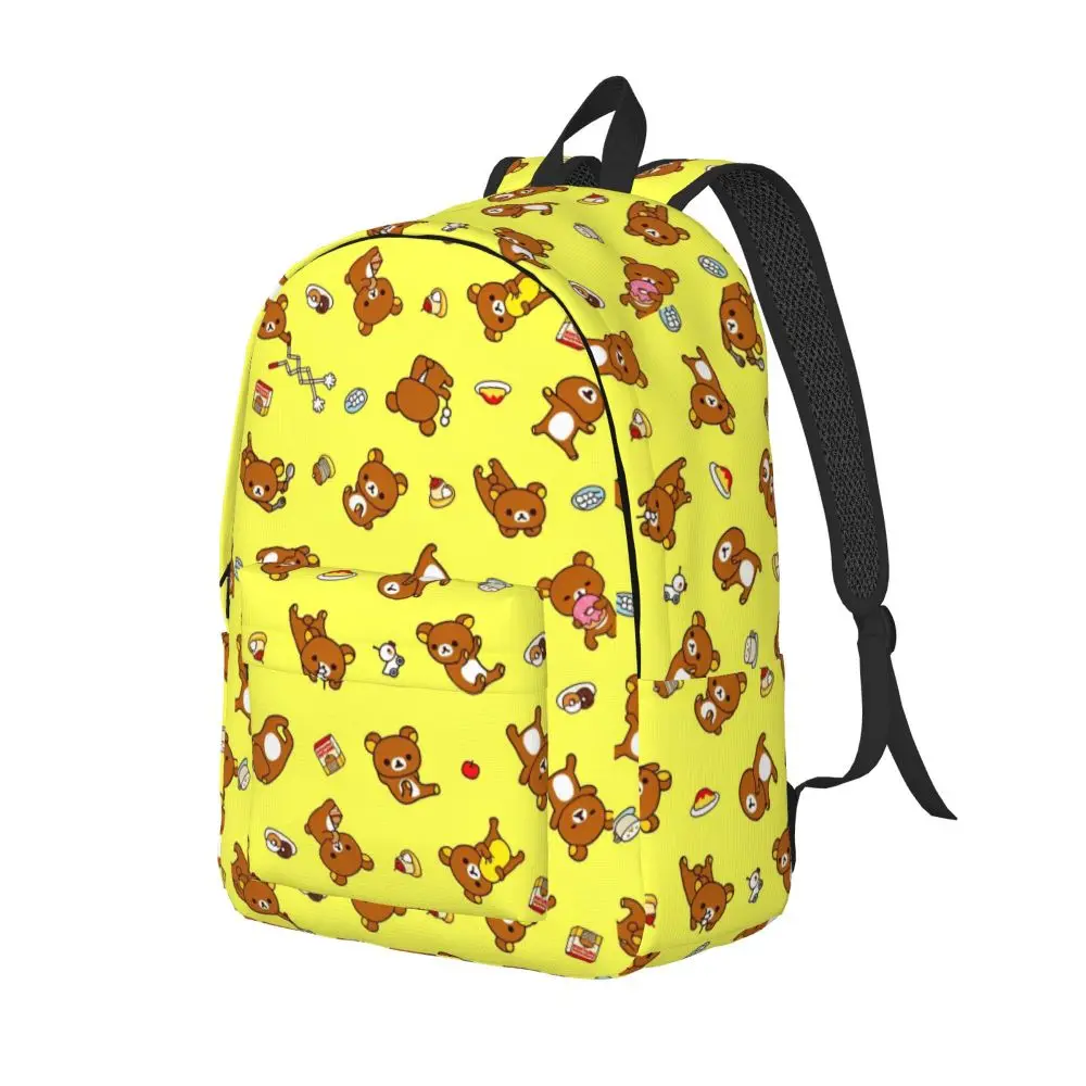 Cartoon Rilakkuma Pattern Kawaii Yellow Backpack