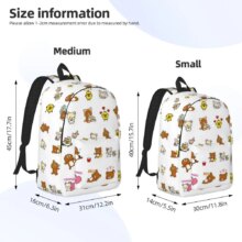 Rilakkuma Zoo Casual Backpack Lightweight Student Business Daypack for Men Women College Shoulder Bag Rilakkuma Zoo Casual Backpack Lightweight Student Business Daypack for Men Women College Shoulder Bag
