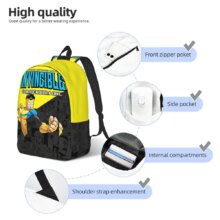 Invincible Atom Eve Backpack for Men Women Fashion Student Hiking Travel Daypack Laptop Computer Canvas Bags Outdoor Invincible Atom Eve Backpack for Men Women Fashion Student Hiking Travel Daypack Laptop Computer Canvas Bags Outdoor