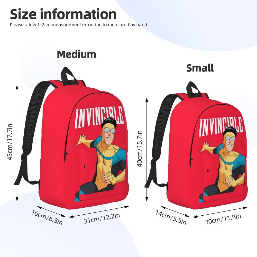 Kawaii Cartoon Invincible Red Backpack