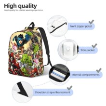 Invincible Atom Eve Backpack for Men Women Fashion Student Hiking Travel Daypack Laptop Computer Canvas Bags Outdoor Invincible Atom Eve Backpack for Men Women Fashion Student Hiking Travel Daypack Laptop Computer Canvas Bags Outdoor