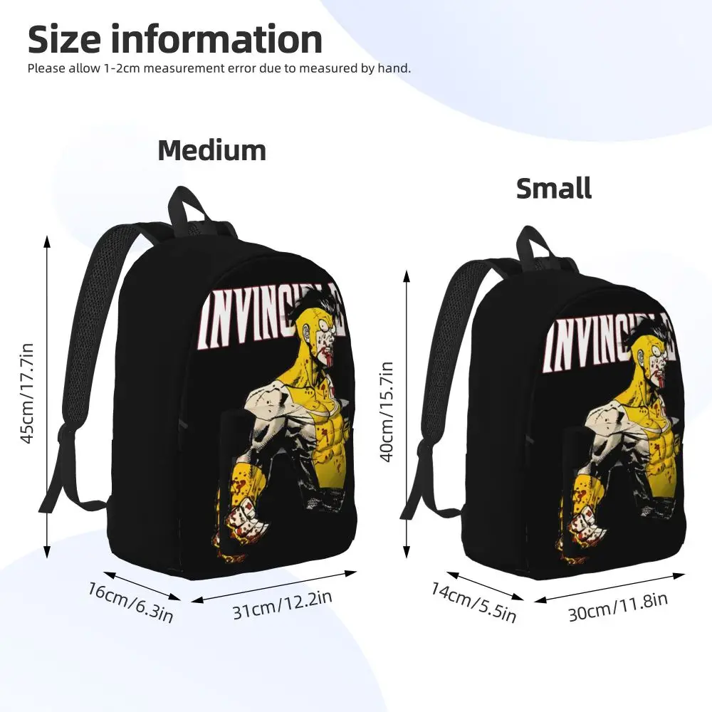 Cartoon Invincible Black Backpack