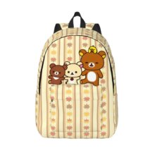 Rilakkuma Backpack for Men Women Cool High School Business Daypack Korilakkuma Frog College Canvas Bags Lightweight Rilakkuma Backpack for Men Women Cool High School Business Daypack Korilakkuma Frog College Canvas Bags Lightweight