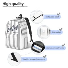 S-SAINT B-BARTH Logo Teenage Backpack Sports High School Hiking Travel 2025 Daypack for Men Women Laptop Computer Shoulder Bag S-SAINT B-BARTH Logo Teenage Backpack Sports High School Hiking Travel 2025 Daypack for Men Women Laptop Computer Shoulder Bag