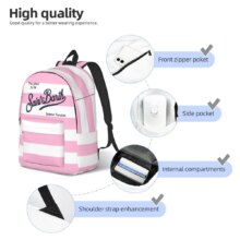 S-SAINT B-BARTH Logo Teenage Backpack Sports High School Hiking Travel 2025 Daypack for Men Women Laptop Computer Shoulder Bag S-SAINT B-BARTH Logo Teenage Backpack Sports High School Hiking Travel 2025 Daypack for Men Women Laptop Computer Shoulder Bag
