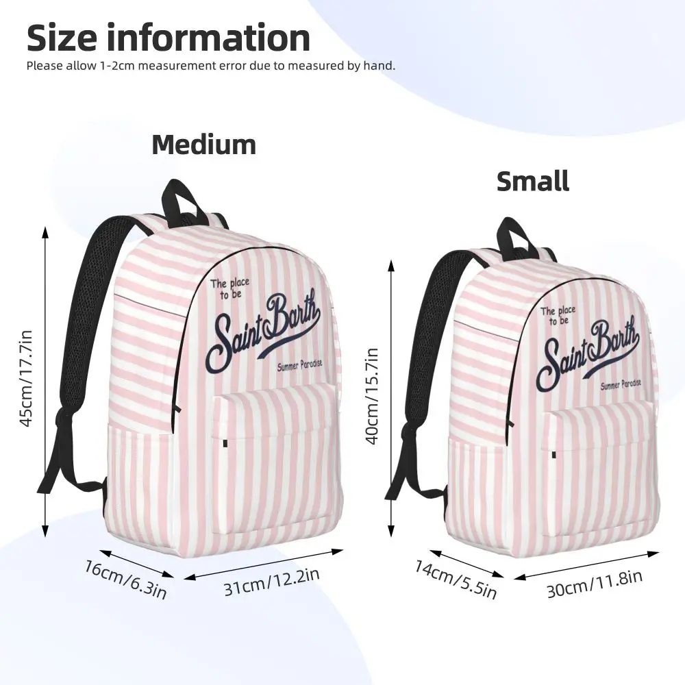 Kawaii Logo Saint Barth Printed Backpack