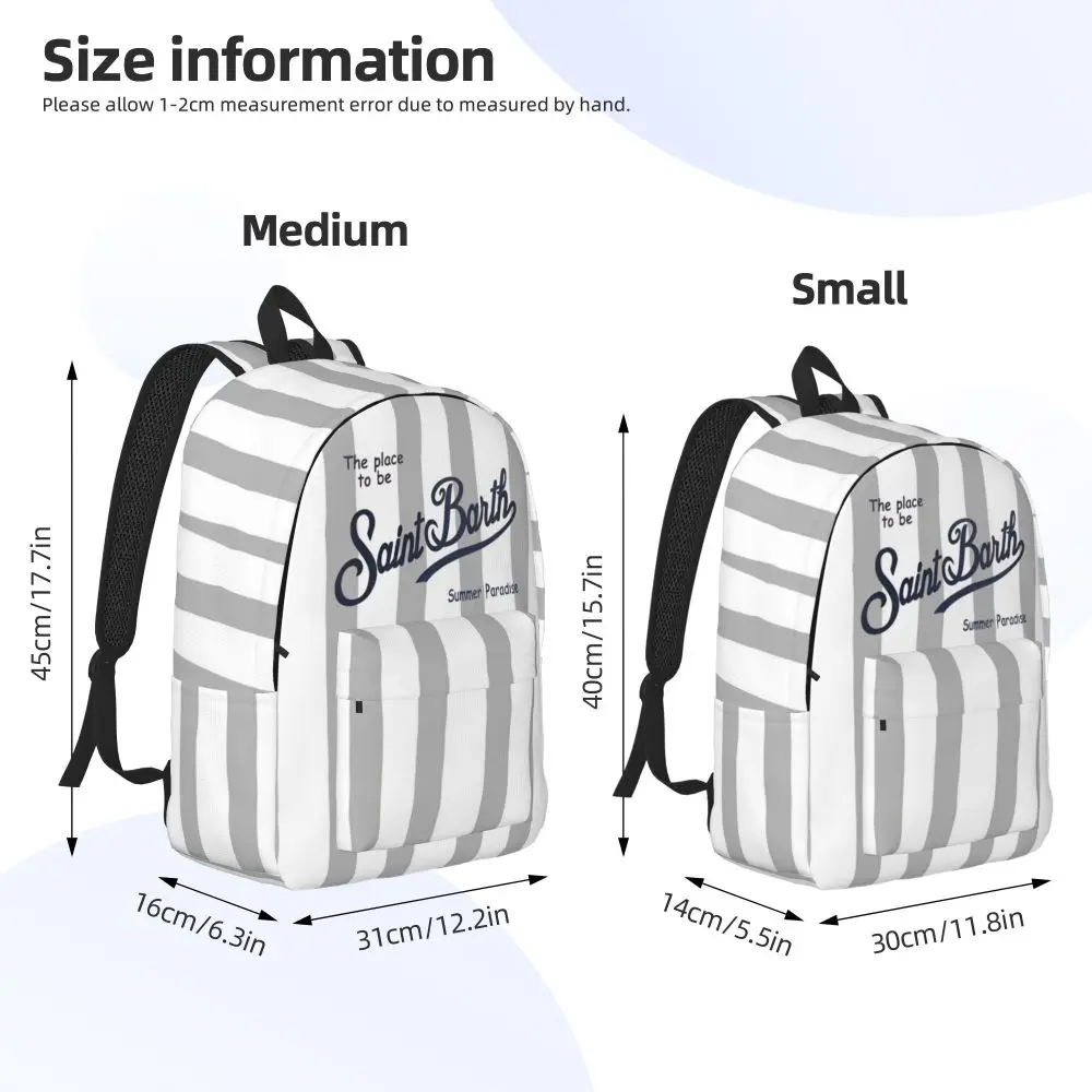 Saint Barth Kawaii Logo Printed Schoolbag