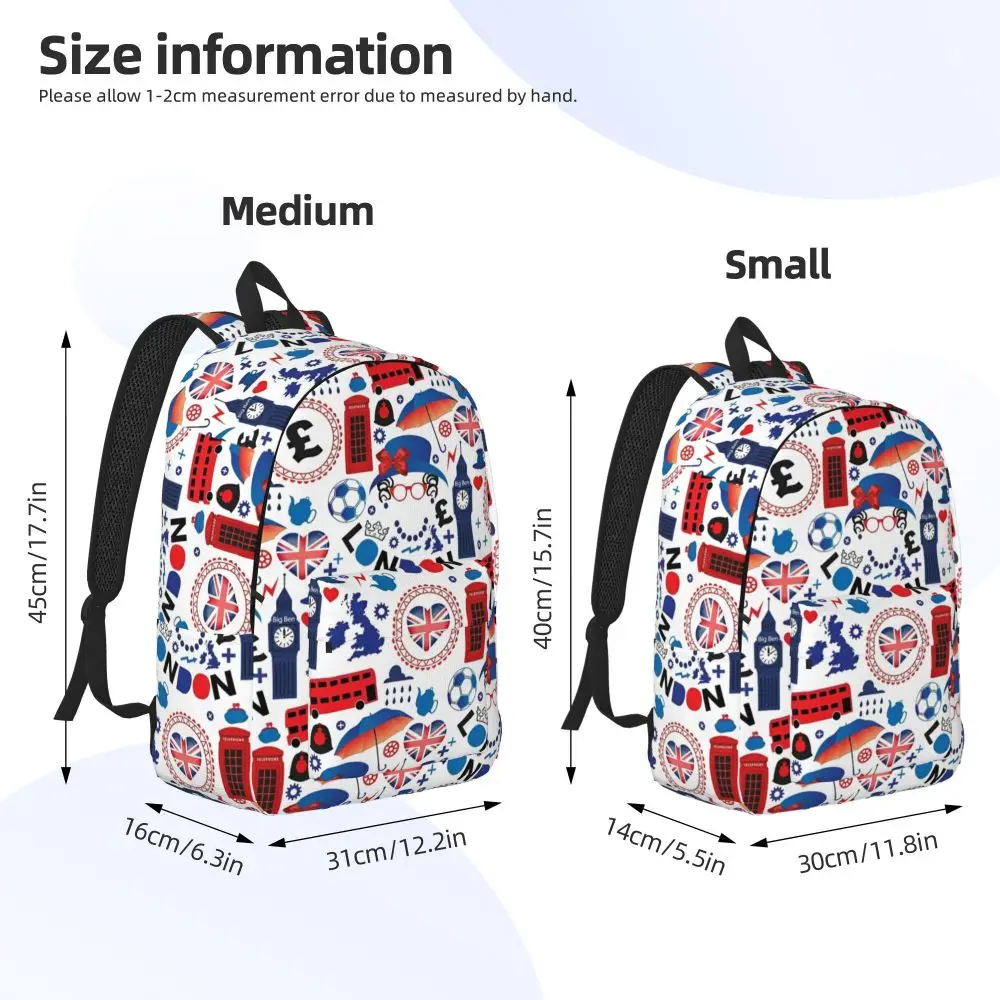 Kawaii Symbols Of London United Kingdom Backpack Kawaii Symbols Of London United Kingdom Backpack
