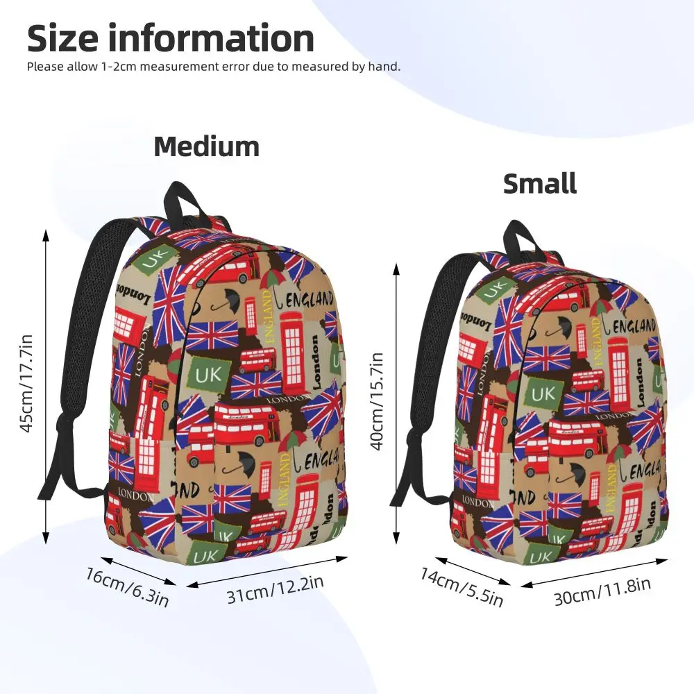 United Kingdom London And England Symbols Kawaii Backpack United Kingdom London And England Symbols Kawaii Backpack