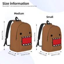 Domo Kun Face Anime Casual Backpack Sports Student Business Meme Doll Daypack for Men Women College Canvas Bags Domo Kun Face Anime Casual Backpack Sports Student Business Meme Doll Daypack for Men Women College Canvas Bags