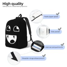 Domo Kun Face Anime Casual Backpack Sports Student Business Meme Doll Daypack for Men Women College Canvas Bags Domo Kun Face Anime Casual Backpack Sports Student Business Meme Doll Daypack for Men Women College Canvas Bags