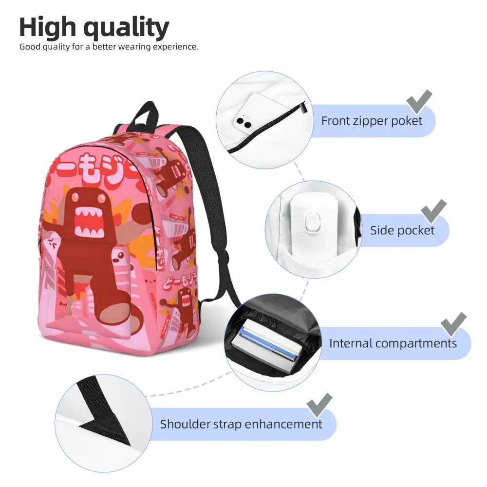Anime Domo Kun Canvas Kawaii Backpack