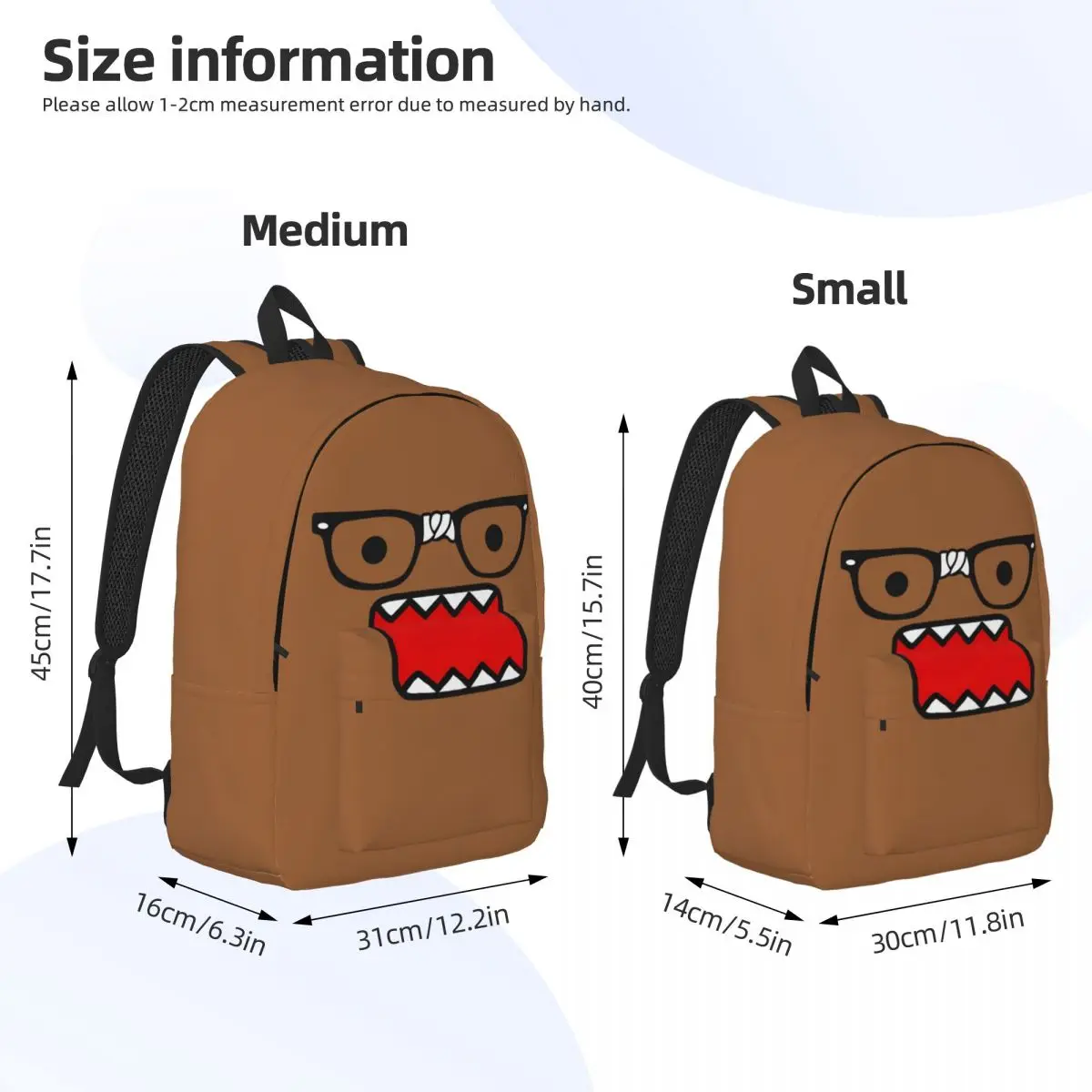 Anime Domo Kun Face Kawaii Schoolbag