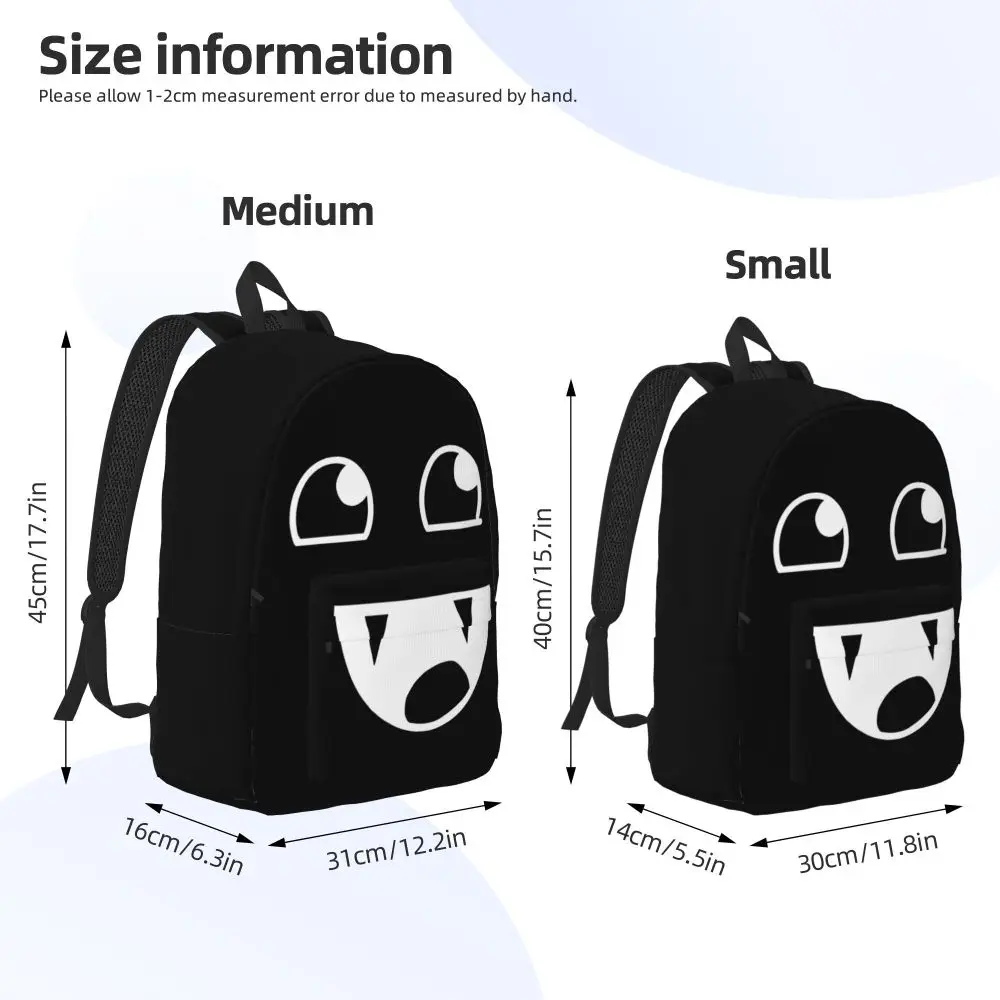 Anime Black Epic Face Vampire Kawaii Backpack