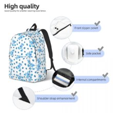 Blue’s Clues Blue Dog Cartoon Cool Backpack Outdoor High School Hiking Travel Daypack for Men Women Laptop Computer Canvas Bags Blue's Clues Blue Dog Cartoon Cool Backpack Outdoor High School Hiking Travel Daypack for Men Women Laptop Computer Canvas Bags