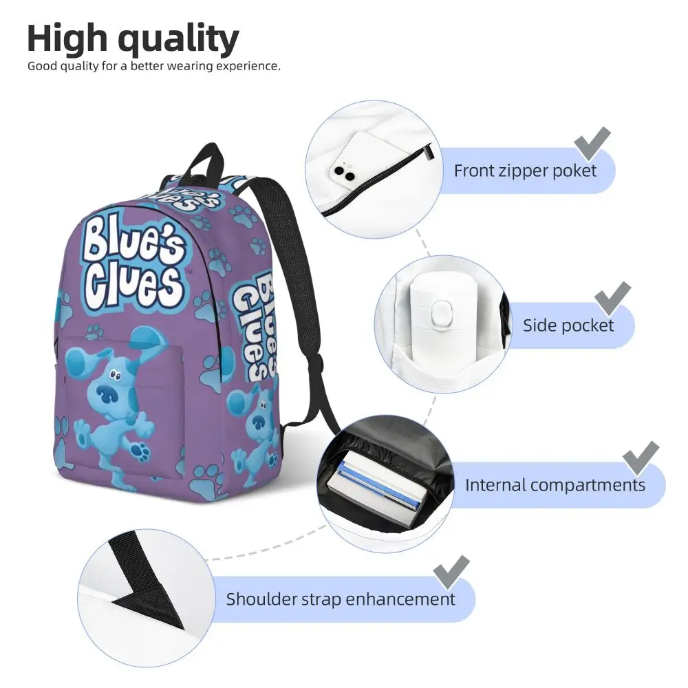 Kawaii Cartoon Blue's Clues Printed Backpack