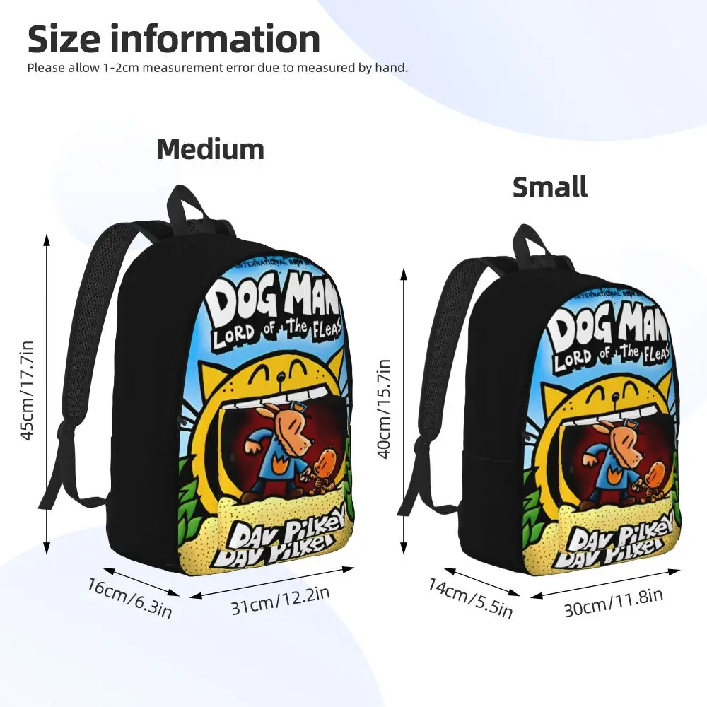 Dog Man Lord Of The Fleas Comic Kawaii Backpack
