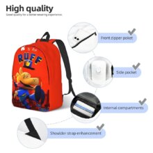 Dog Man Dogman Movie Comic Backpack for Men Women Casual Student Hiking Travel Daypack Cartoon College Canvas Bags Lightweight Dog Man Dogman Movie Comic Backpack for Men Women Casual Student Hiking Travel Daypack Cartoon College Canvas Bags Lightweight