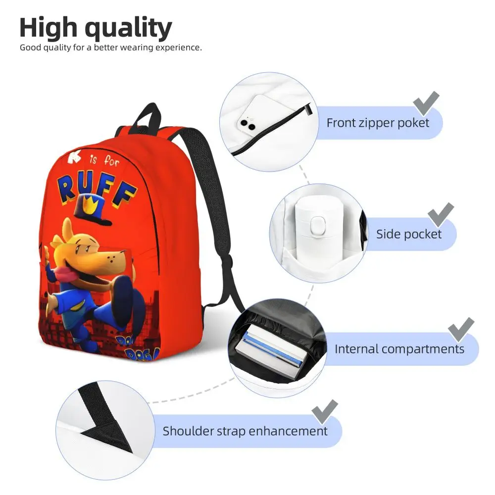 Dog Man Comic Ruff Kawaii Backpack
