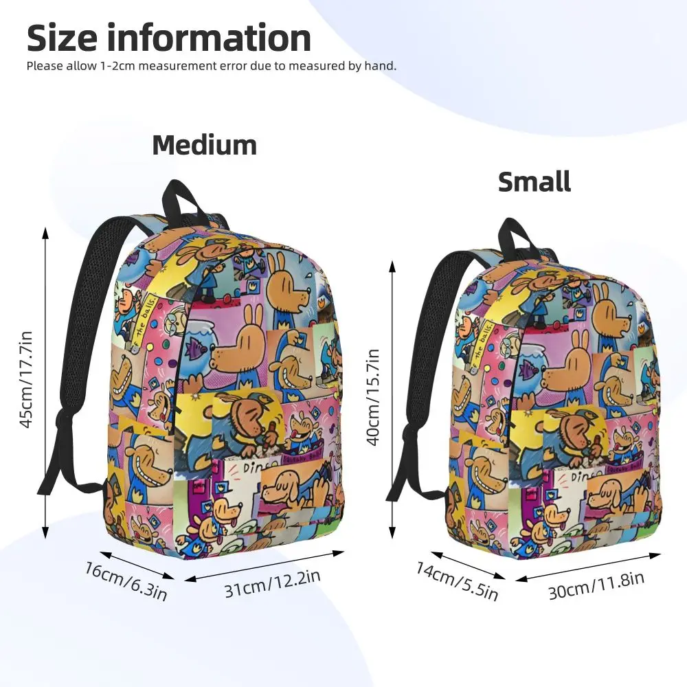 Dog Man Pattern Kawaii Backpack