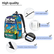 Dog Man Dogman Movie Comic Backpack for Men Women Casual Student Hiking Travel Daypack Cartoon College Canvas Bags Lightweight Dog Man Dogman Movie Comic Backpack for Men Women Casual Student Hiking Travel Daypack Cartoon College Canvas Bags Lightweight