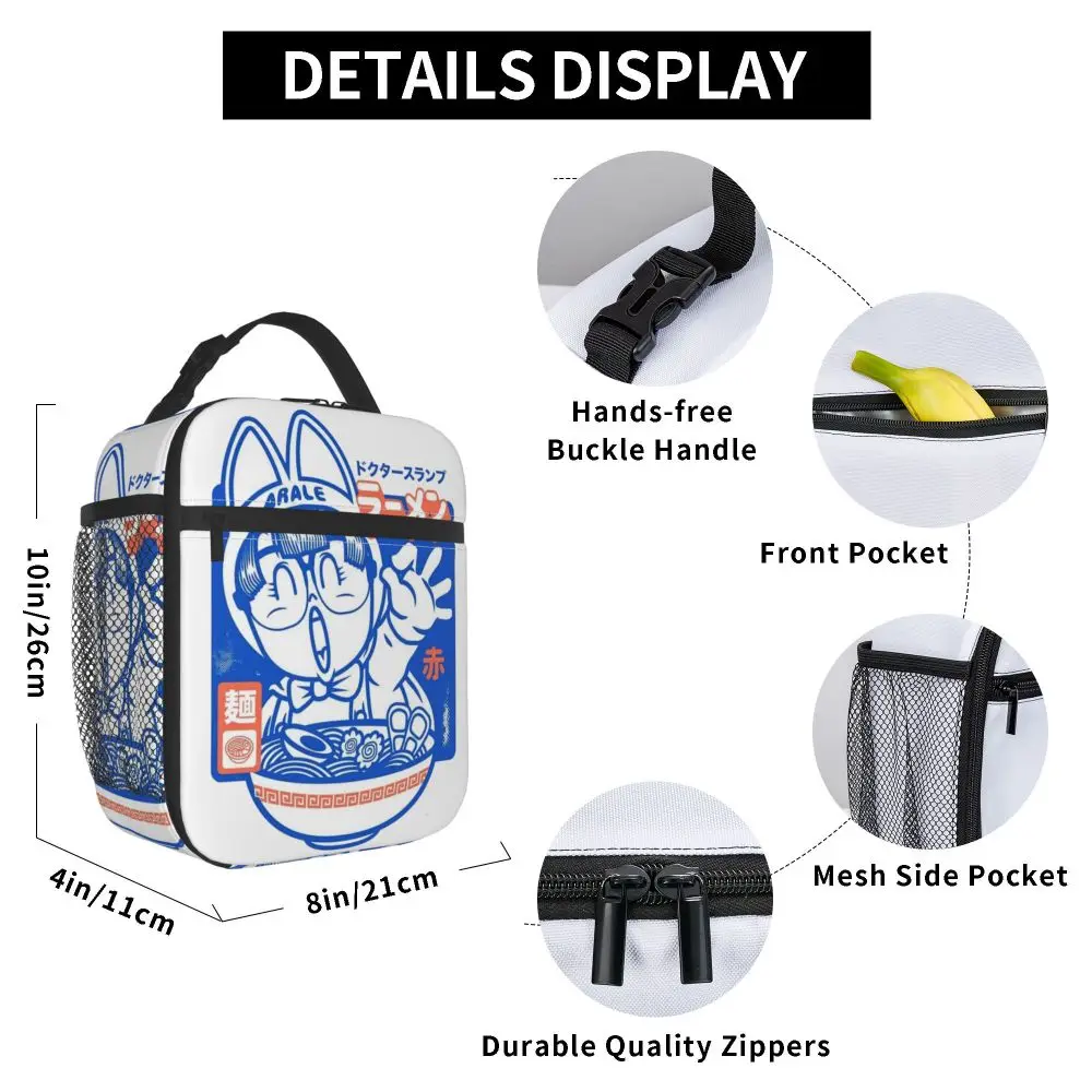Cartoon Dr. Slump Arale Norimaki Kawaii Lunch Bag