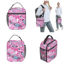 MP3 Emilia Mernes Insulated Lunch Bag Portable Lunch Container Thermal Bag Tote Lunch Box Beach Picnic Food Bag MP3 Emilia Mernes Insulated Lunch Bag Portable Lunch Container Thermal Bag Tote Lunch Box Beach Picnic Food Bag