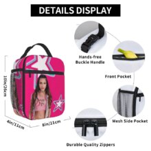 MP3 Emilia Mernes Insulated Lunch Bag Portable Lunch Container Thermal Bag Tote Lunch Box Beach Picnic Food Bag MP3 Emilia Mernes Insulated Lunch Bag Portable Lunch Container Thermal Bag Tote Lunch Box Beach Picnic Food Bag