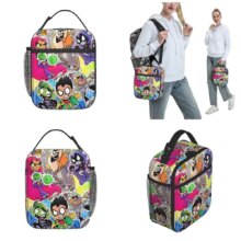 Teen Titans Go Team Comic Insulated Lunch Bags High Capacity Lunch Container Cooler Bag Tote Lunch Box Beach Travel Food Handbag Teen Titans Go Team Comic Insulated Lunch Bags High Capacity Lunch Container Cooler Bag Tote Lunch Box Beach Travel Food Handbag