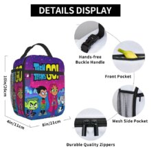 Teen Titans Go Team Comic Insulated Lunch Bags High Capacity Lunch Container Cooler Bag Tote Lunch Box Beach Travel Food Handbag Teen Titans Go Team Comic Insulated Lunch Bags High Capacity Lunch Container Cooler Bag Tote Lunch Box Beach Travel Food Handbag