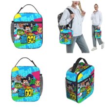 Teen Titans Go Team Comic Insulated Lunch Bags High Capacity Lunch Container Cooler Bag Tote Lunch Box Beach Travel Food Handbag Teen Titans Go Team Comic Insulated Lunch Bags High Capacity Lunch Container Cooler Bag Tote Lunch Box Beach Travel Food Handbag