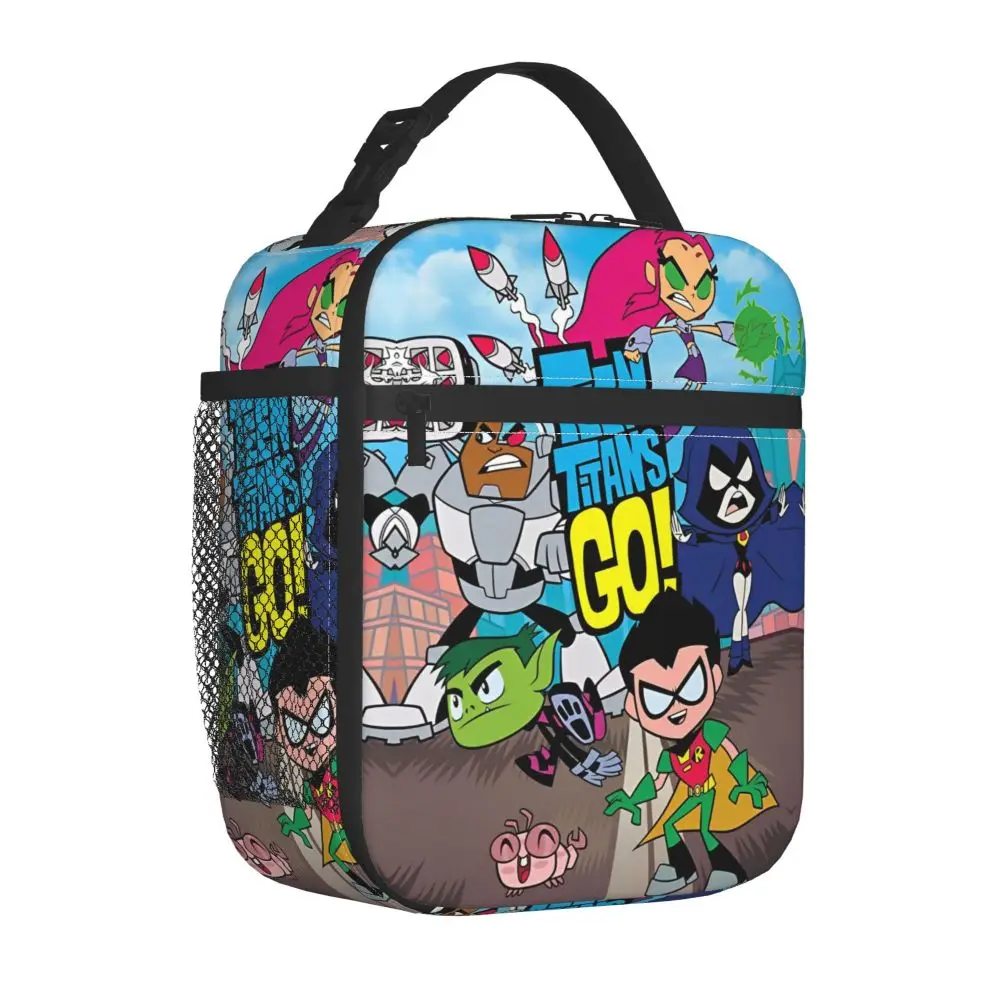 Kawaii Teen Titans Go! Insulated Lunch Bag