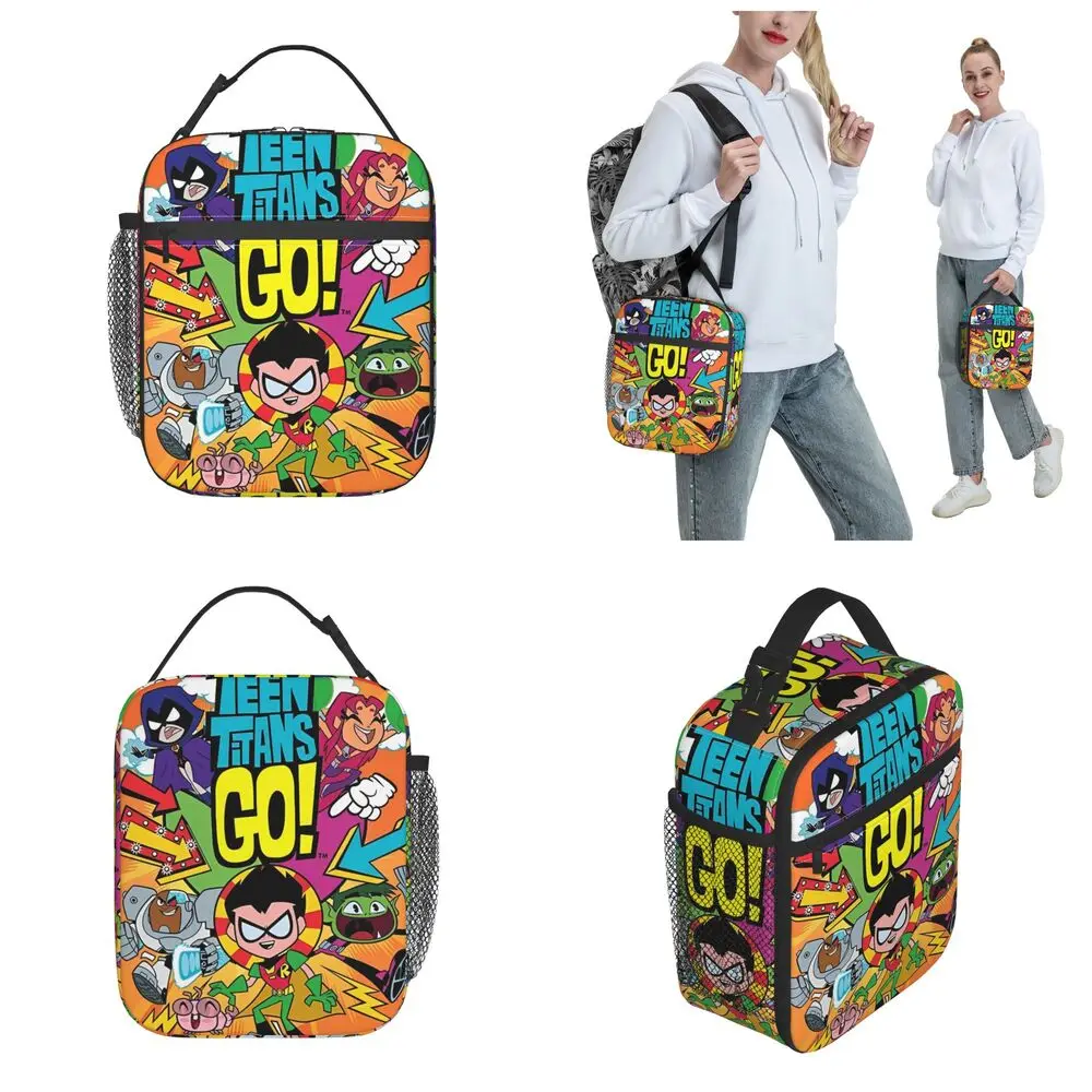 Kawaii Teen Titans Go! Character Cartoon Lunch Bag