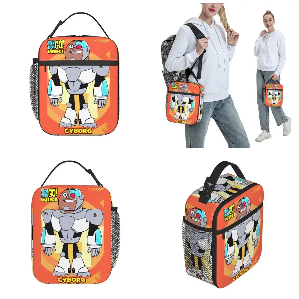 Kawaii Anime Teen Titans Go! Cyborg Lunch Bag