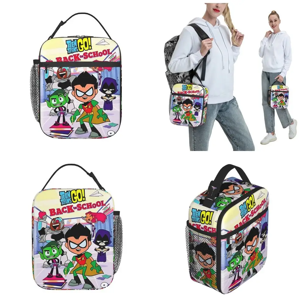 Kawaii Anime Teen Titans Go! Back To School Lunch Bag