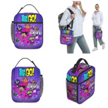 Teen Titans Go Team Comic Insulated Lunch Bags High Capacity Lunch Container Cooler Bag Tote Lunch Box Beach Travel Food Handbag Teen Titans Go Team Comic Insulated Lunch Bags High Capacity Lunch Container Cooler Bag Tote Lunch Box Beach Travel Food Handbag