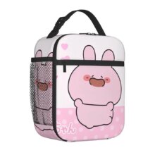Asamimichaan Cute Asamimi Love Insulated Lunch Bags Portable Reusable Cooler Bag Tote Lunch Box School Outdoor Food Bag Asamimichaan Cute Asamimi Love Insulated Lunch Bags Portable Reusable Cooler Bag Tote Lunch Box School Outdoor Food Bag