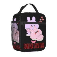 Asamimichaan Cute Asamimi Love Insulated Lunch Bags Portable Reusable Cooler Bag Tote Lunch Box School Outdoor Food Bag Asamimichaan Cute Asamimi Love Insulated Lunch Bags Portable Reusable Cooler Bag Tote Lunch Box School Outdoor Food Bag