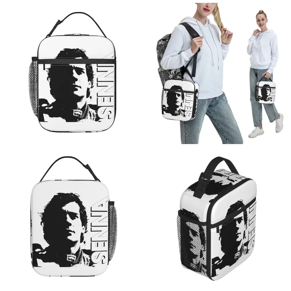 Kawaii Ayrton Senna Polyester Lunch Bag