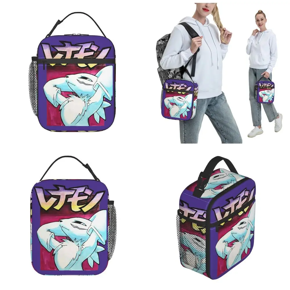 Kawaii Cartoon Digimon Renamon Insulated Lunch Bag