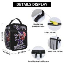 Beelzemon Chibi Insulated Lunch Bags Portable Digimon Anime Meal Container Cooler Bag Lunch Box Tote Beach Picnic Food Bag Beelzemon Chibi Insulated Lunch Bags Portable Digimon Anime Meal Container Cooler Bag Lunch Box Tote Beach Picnic Food Bag