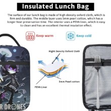 Robot Murder Drones Insulated Lunch Bag Cooler Bag Meal Container Uzi Doorman Horror High Capacity Lunch Box Tote Office Travel Robot Murder Drones Insulated Lunch Bag Cooler Bag Meal Container Uzi Doorman Horror High Capacity Lunch Box Tote Office Travel