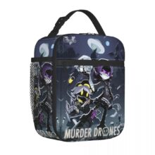 Kawaii Cartoon Murder Drones Insulated Lunch Bag Kawaii Cartoon Murder Drones Insulated Lunch Bag