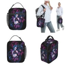 Arcane Insulated Lunch Bags High Capacity Jinx Graffiti Lunch Container Thermal Bag Lunch Box Tote School Travel Food Handbags Arcane Insulated Lunch Bags High Capacity Jinx Graffiti Lunch Container Thermal Bag Lunch Box Tote School Travel Food Handbags
