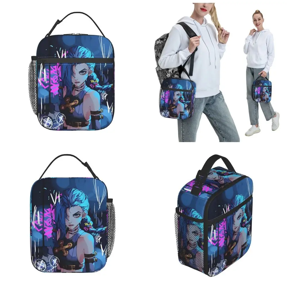 Arcane Jinx Graffiti Print Kawaii Lunch Bag