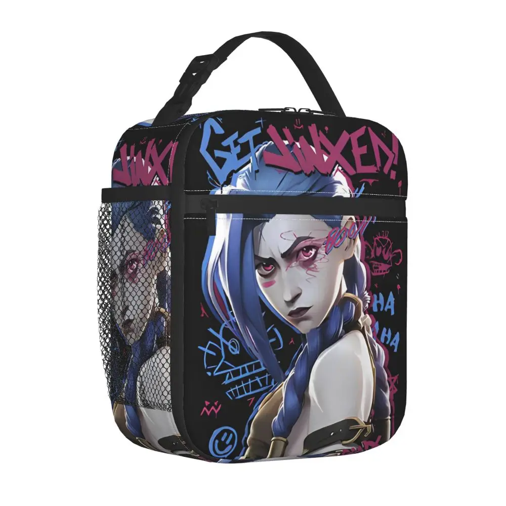 Kawaii Arcane Jinx Graffiti Polyester Insulated Lunch Bag